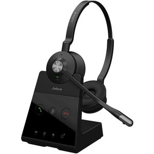 Jabra Engage 65 SE DECT On-Ear Wireless Stereo Headset with Noise Cancelling and Charging Stand