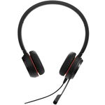 Jabra Evolve 20SE USB-C/A Overhead Wired Stereo Headset with Noise Cancelling - Certified for MS Teams