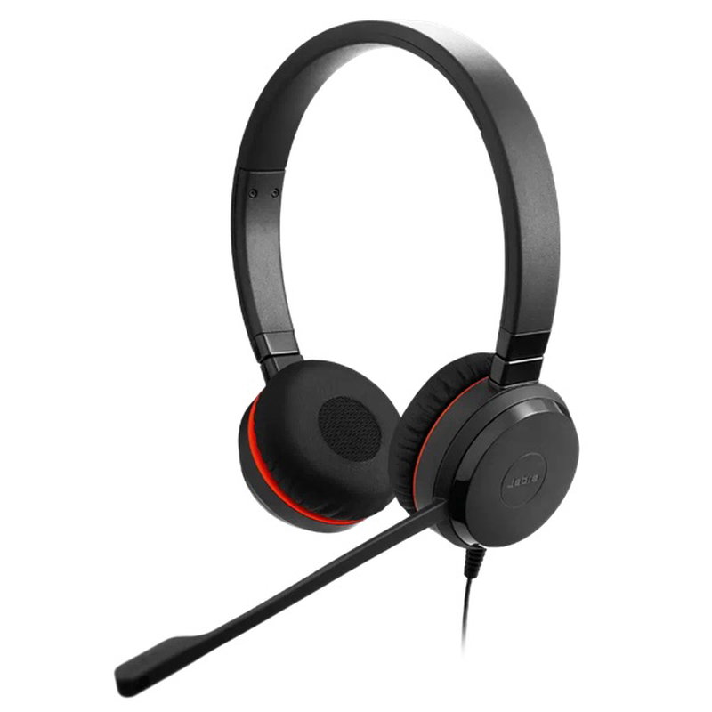 Jabra Evolve 30 II MS 3.5mm and USB-C On-Ear Wired Stereo Headset