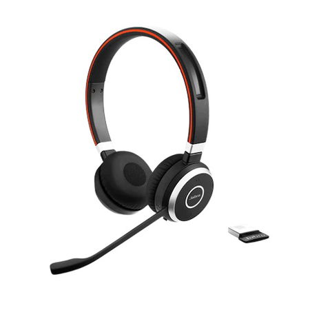 Jabra Evolve 65 SE Bluetooth Overhead Wireless Stereo Headset - Certified for MS Teams