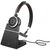 Jabra Evolve 65 SE Bluetooth Overhead Wireless Mono Headset with Charging Stand - Optimised for MS