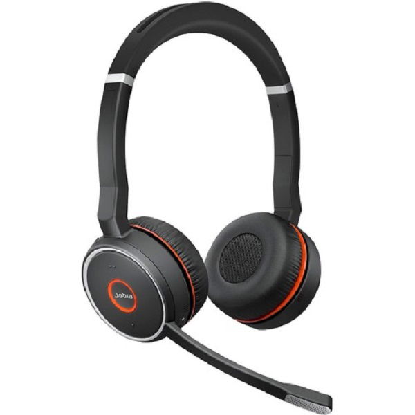 Jabra Evolve 75 SE USB-A UC On-ear Wireless Stereo Headset with Noise Cancelling - Black