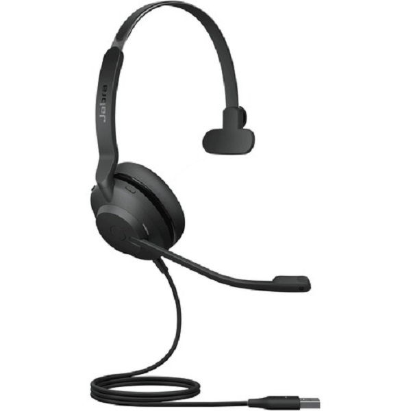 Jabra Evolve2 30 USB-A UC Wired Mono Headset with Noise Isolating - Black