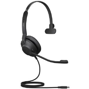 Jabra Evolve2 30 USB-C UC On-ear Wired Mono Headset with Noise Isolating - Black