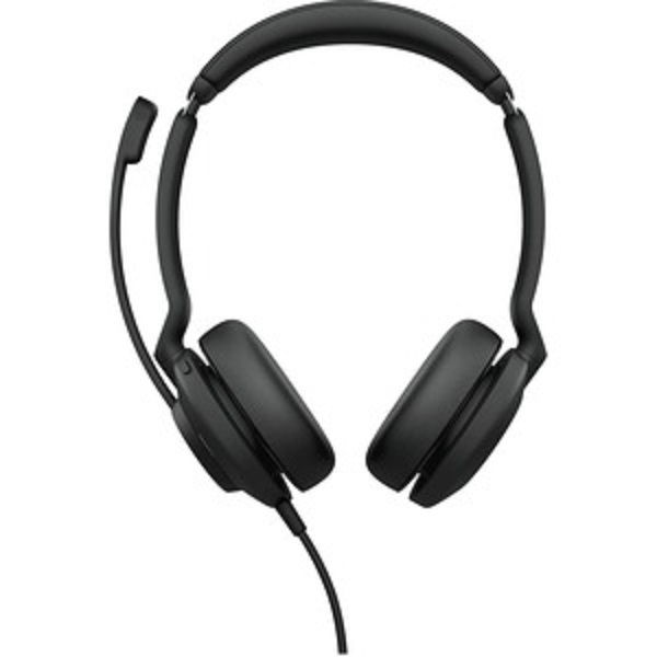 Jabra Evolve2 30 USB-C MS On-ear Wired Stereo Headset with Noise Isolation - Black