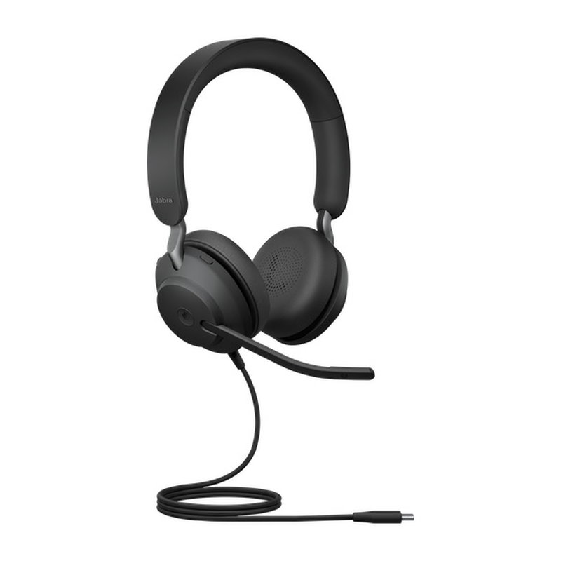 Jabra Evolve2 40 UC USB-C Over the Head Wired Stereo Headset with Noise Cancelling