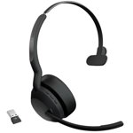 Jabra Evolve2 55 USB-A Bluetooth Overhead Wireless Mono Headset with Noise Cancelling - Optimised for UC