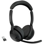 Jabra Evolve2 55 USB-A Bluetooth Overhead Wireless Stereo Headset with Noise Cancelling - Optimised for UC
