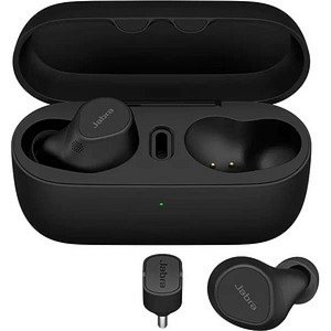 Jabra Evolve2 USB-C UC In-ear Wireless Stereo Earbuds with Noise Cancelling - Black