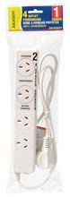 view Jackson 4 Outlet Protected Power Board with 2 Double Spaced Ports