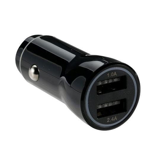 Jackson 3.4A Dual Port In-Car Phone Charger - Black