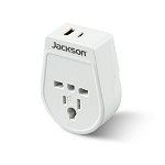 Jackson Inbound Slim USB-A & C Travel Adaptor - USA & UK