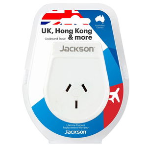 Jackson Outbound Slim Travel Adaptor - UK & Hong Kong