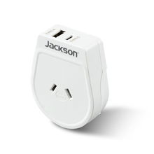 view Jackson Outbound Slim USB-A & C Travel Adaptor - Japan & South America