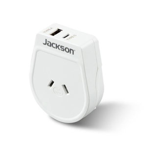 Jackson Outbound Slim USB-A & C Travel Adaptor - Japan & South America