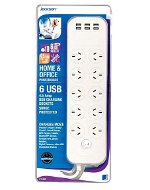 Jackson PT1055 10 Outlet Surge Protected Power Board with 6 USB Charging Outlets