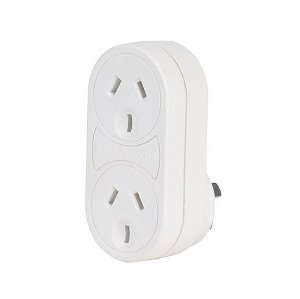 Jackson 2 Outlet Surge Protected Double Adapter