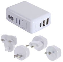 view Jackson 3 Port Worldwide USB Charger Adapter - For Outbound & Inbound Travel