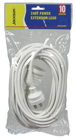 Jackson 10M Power Extension Lead Supplied in Retail Packaging
