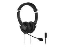 view Kensington Hi-Fi USB-C Headphone with Noise Cancelling Microphone - Black