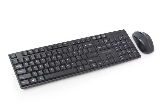 Kensington Pro Fit Low-Profile Wireless Desktop Keyboard and Mouse Combo - Black