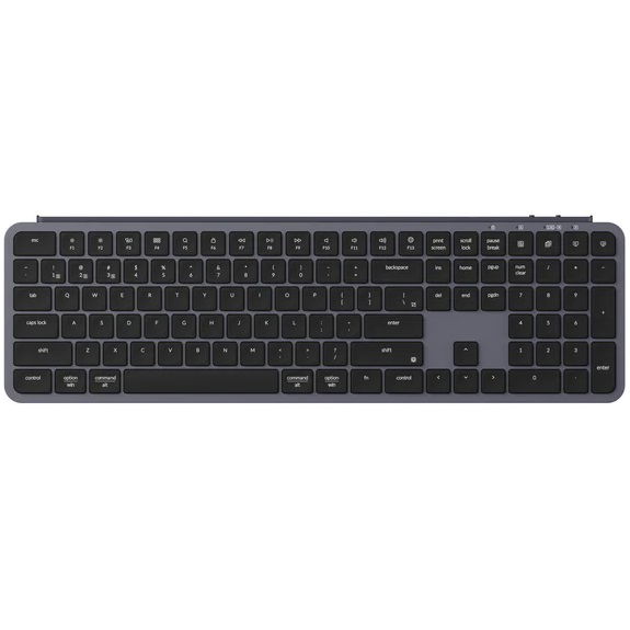 Keychron B6 Pro Ultra-Slim Wireless Keyboard - Space Grey