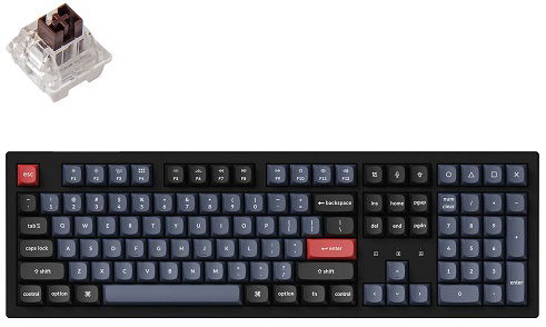 Keychron K10PH3 Brown Switch Wireless Mechanical Keyboard Black Elive NZ