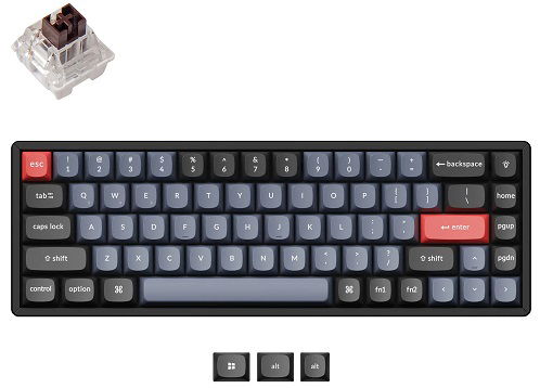 Keychron K6P-J3 65% TKL Layout Brown Switch RGB Wireless Mechanical Keyboard