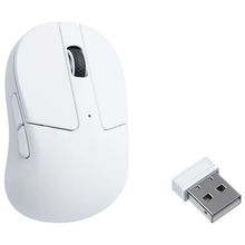 view Keychron M4 Bluetooth 2.4GHz 1000Hz Optical Wireless Mouse - White