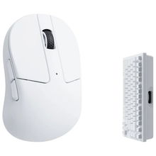 view Keychron M4 Bluetooth 2.4GHz 4000Hz Optical Wireless Mouse - White