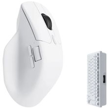 view Keychron M6 Bluetooth 2.4GHz 4000Hz Optical Wireless Mouse - White