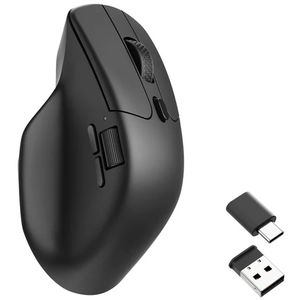 Keychron M6 USB Bluetooth 1000Hz Optical Wireless Mouse - Black