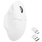 Keychron M7 USB Bluetooth Optical Wireless Mouse - White