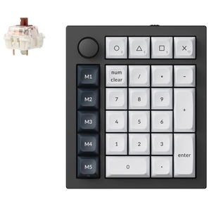 Keychron Q0 Max Brown Switch RGB Wireless Mechanical Number Pad with Knob - Black