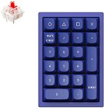 Keychron Q0-J1 Red Switch RGB Wired Mechanical Number Pad - Navy Blue