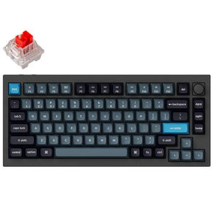 Keychron Q1 Pro 75% Red Switch RGB Wireless Mechanical Keyboard with Knob - Carbon Black