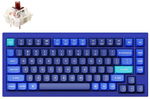 Keychron Q1-J3 75% Brown Switch RGB Wired Mechanical Keyboard - Navy Blue