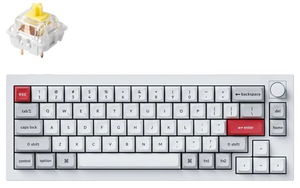 Keychron Q2P-P4 65% Banana Switch RGB Wireless Mechanical Keyboard With Knob - Shell White