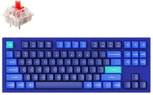 Keychron Q3-J1 80% TKL Layout Red Switch RGB Wired Mechanical Keyboard - Navy Blue