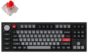 Keychron Q3P-M1 TKL Layout Red Switch RGB Wireless Mechanical Keyboard With Knob - Carbon Black