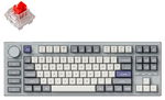 Keychron Q3P-X1 TKL Layout Red Switch RGB Wireless Mechanical Keyboard With Knob - Silver Grey