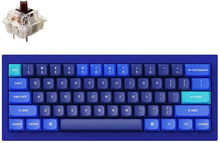 view Keychron Q4-J3 60% Brown Switch RGB Wired Mechanical Keyboard - Navy Blue