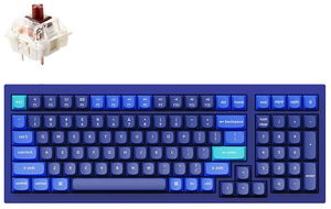 Keychron Q5-J3 96% Brown Switch RGB Wired Mechanical Keyboard - Navy Blue