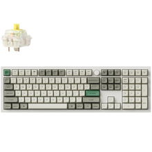 view Keychron Q6 Max 100% Banana Switch RGB Wireless Mechanical Keyboard with Knob - Shell White