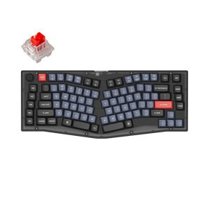 Keychron V10-C1 75% Alice Layout Red Switch RGB Wired Mechanical Keyboard With Knob - Frosted Black