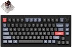 Keychron V1-D3 75% Brown Switch RGB Wired Mechanical Keyboard - Carbon Black