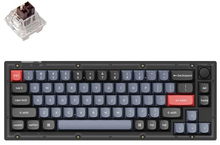 view Keychron V2-C3 65% Brown Switch RGB Wired Mechanical Keyboard With Knob - Frosted Black