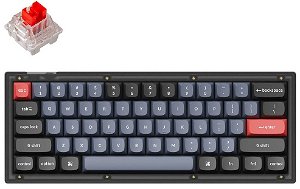 Keychron V4-A1 60% Red Switch RGB Wired Mechanical Keyboard - Frosted Black