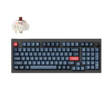 view Keychron V5 Max QMK/VIA Bluetooth Brown Switch Keyboard - Carbon Black
