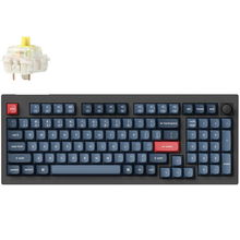 view Keychron V5 Max QMK/VIA 100% Banana Switch RGB Wireless Mechanical Keyboard with Knob
